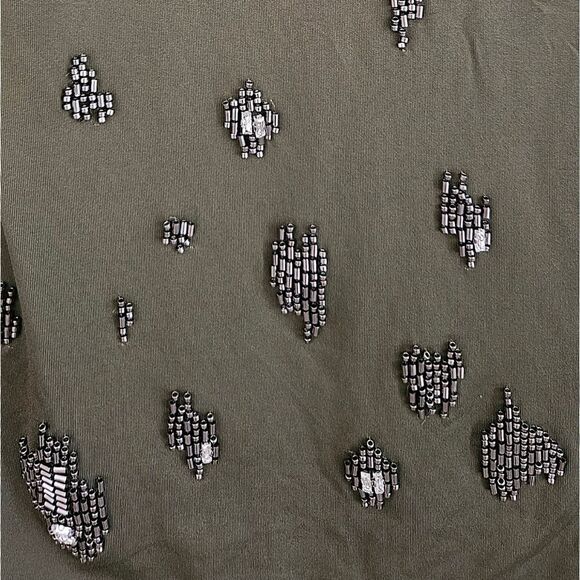 H&m Edition Olive Embellished Blouse - Picture 4 of 5